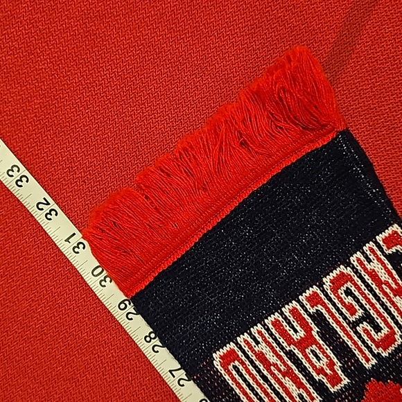 ENGLAND long fringed cozy scarf game day team fan gear - Picture 4 of 6